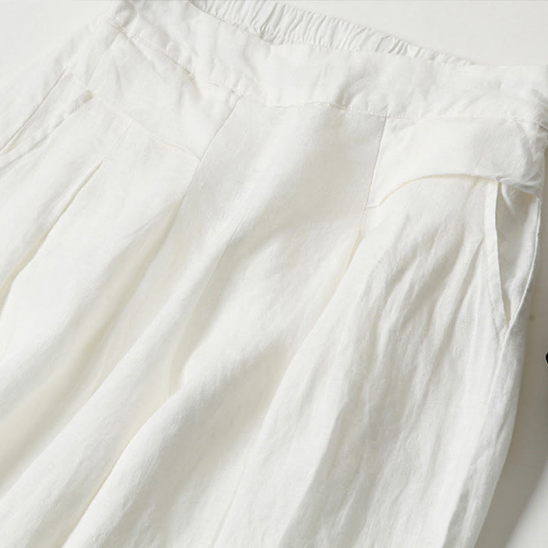 Bette | Wide Leg Culottes with Wrap Waist and Pleated Detail