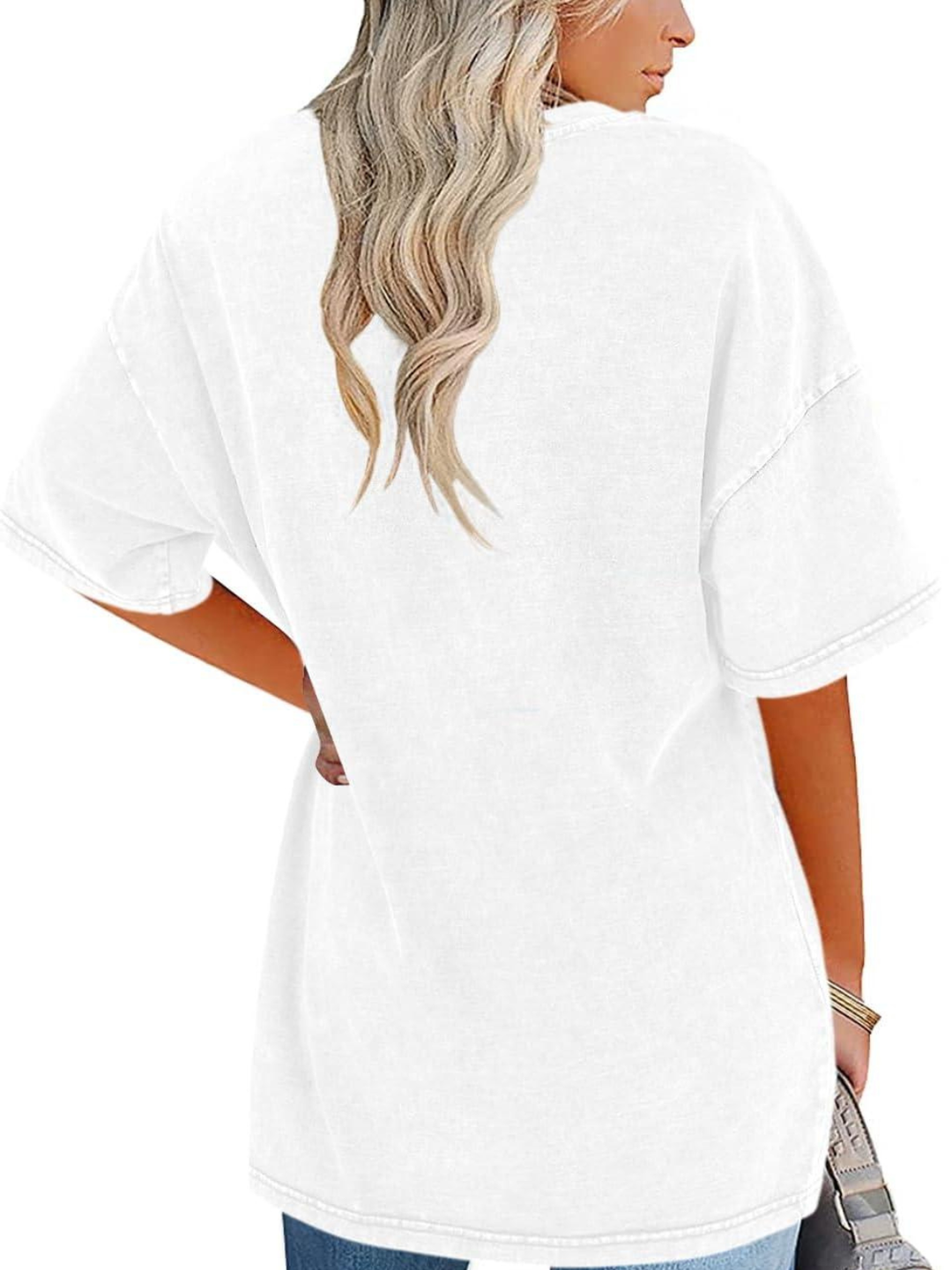 Remi | Oversized T-Shirt with Round Neckline and Short Sleeves