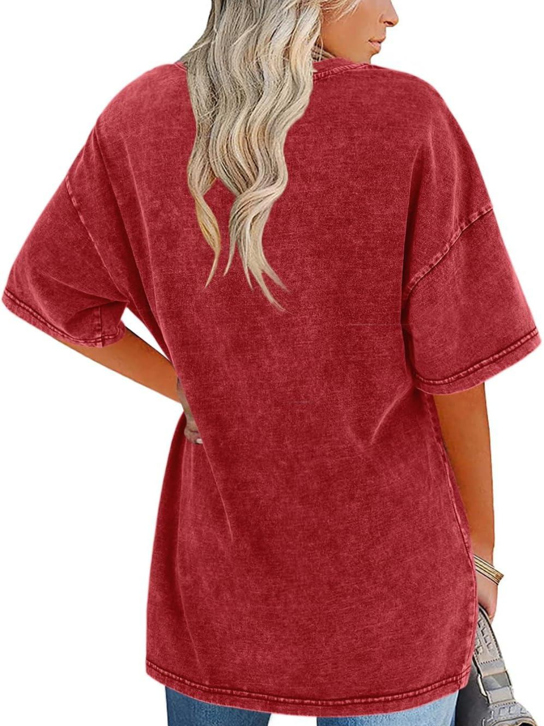 Remi | Oversized T-Shirt with Round Neckline and Short Sleeves