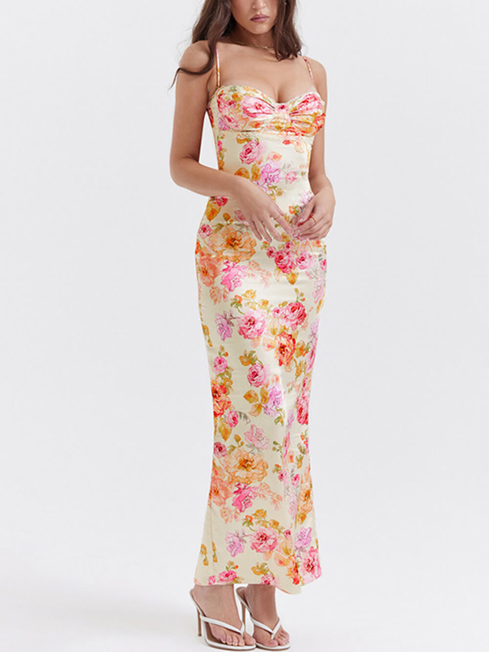 Roselyn | Wedding Guest Floral Maxi Dress Beach