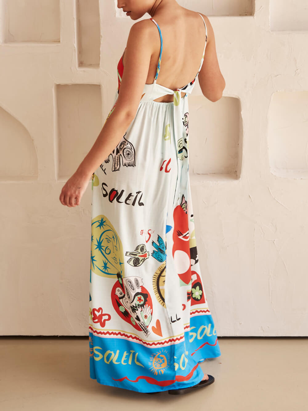 Caitlin | White Summer Maxi Dress Casual
