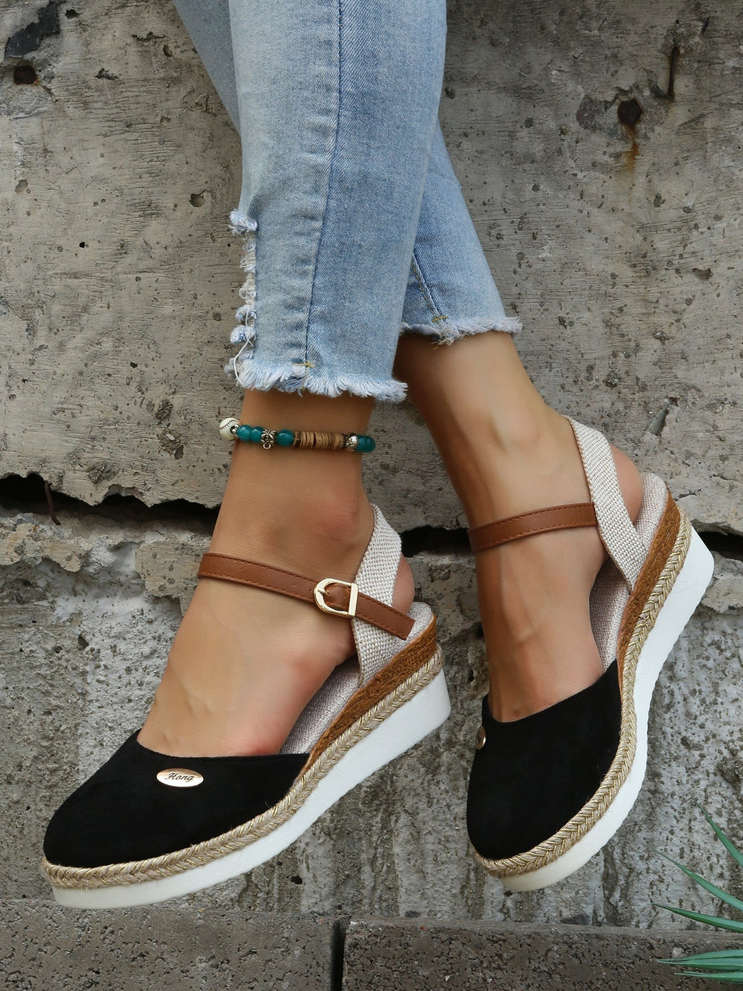 Ruby | Orthopedic Espadrille with Ankle Strap and Closed Toe