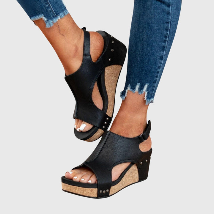 Adela | Orthopedic Wedge Sandal with Slingback Strap