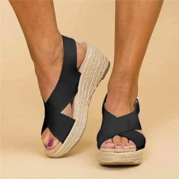 Stella | Orthopedic Espadrille with Cross Strap