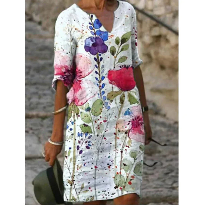 Hailey | Mini Summer Dress with Boho Print