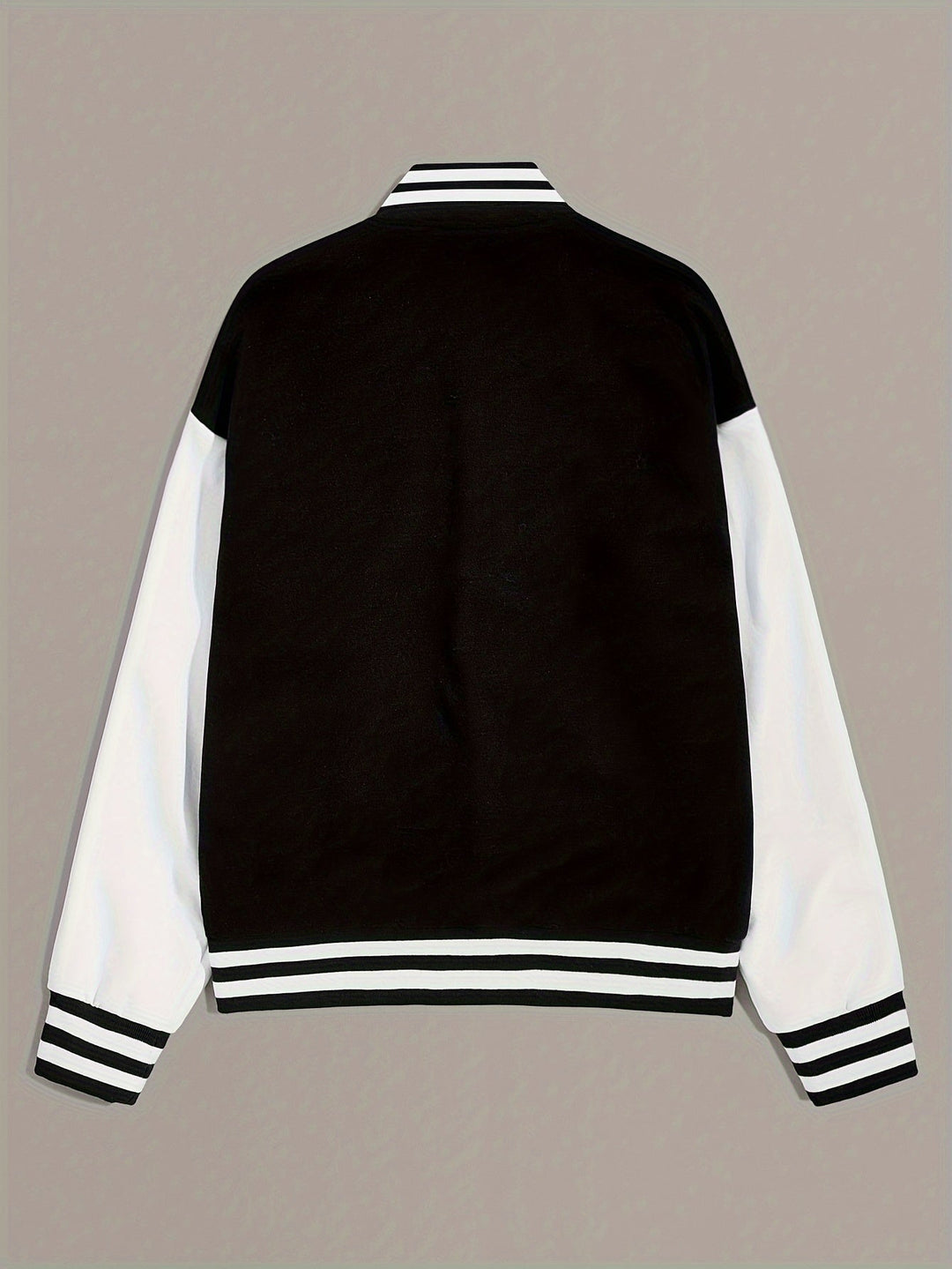 Olivia | Bomber Jacket with Varsity Style and Button Front