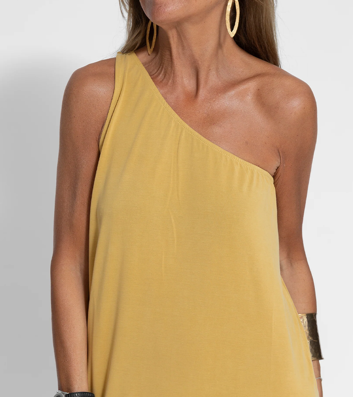 Olivia | Maxi Wedding Guest Dress with One Shoulder