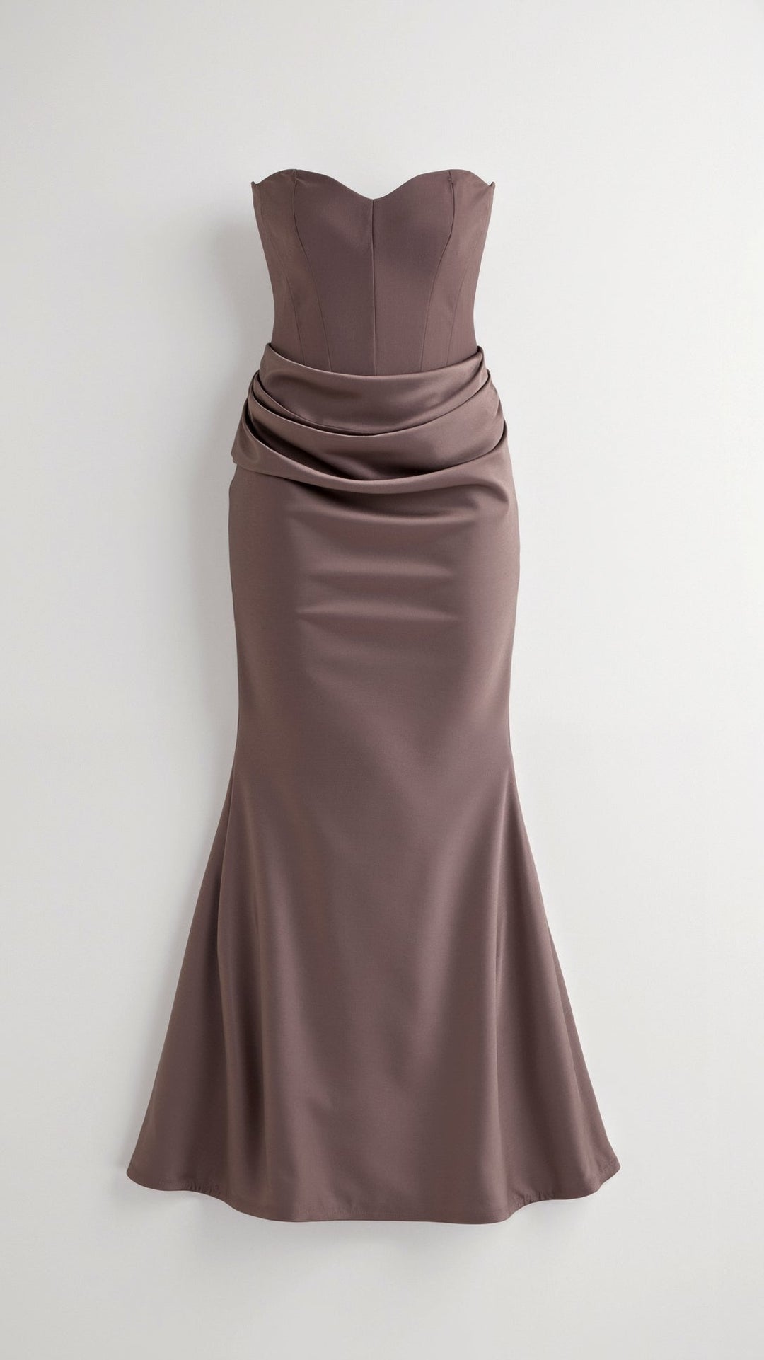 Alice | Maxi Wedding Guest Dress with Strapless Bodice and Mermaid Hem