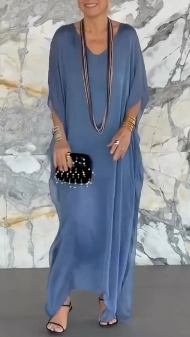 Livia | Maxi Summer Dress with V-Neck and Loose Fit