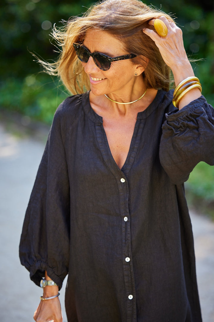 Alice | Maxi Shirt Dress with Long Sleeves