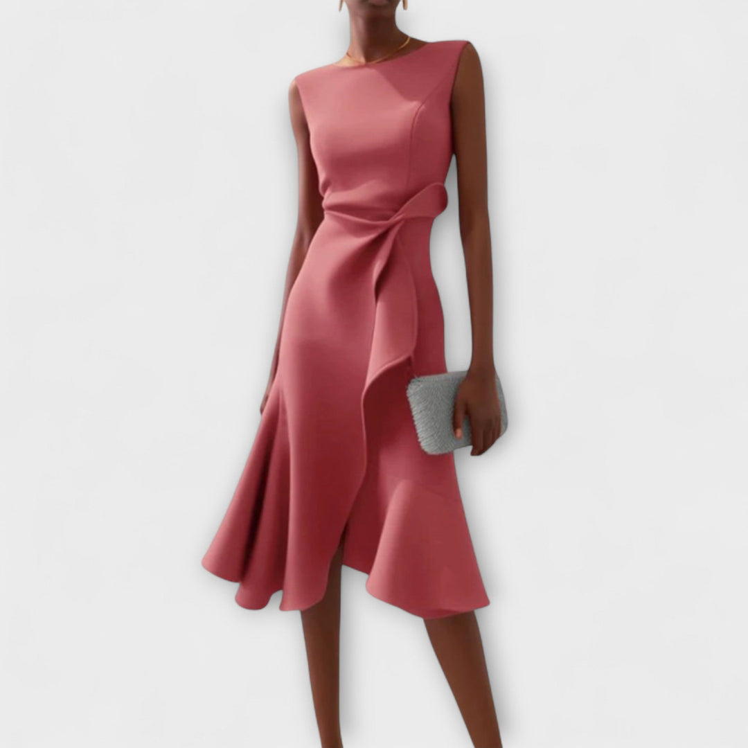 Eleanor | Cocktail Midi Dress Sleeveless