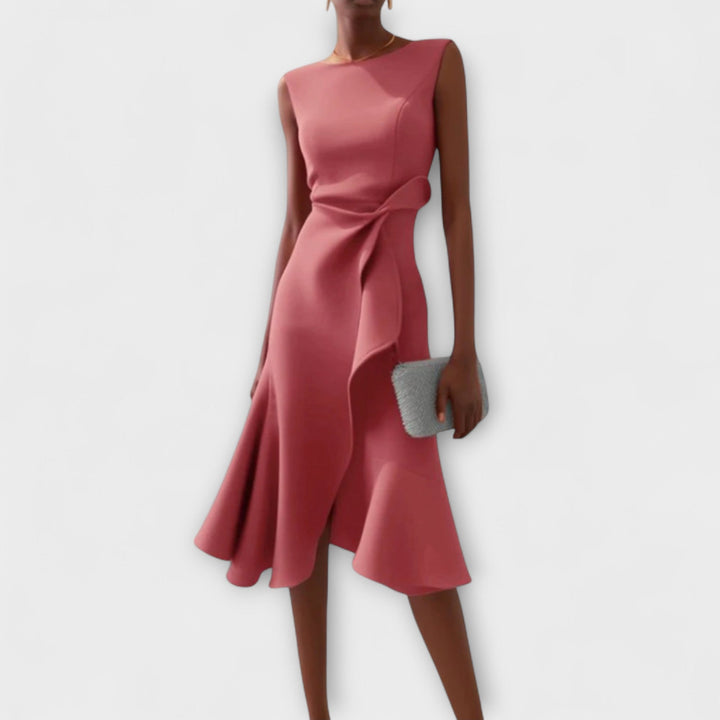 Eleanor | Cocktail Midi Dress Sleeveless