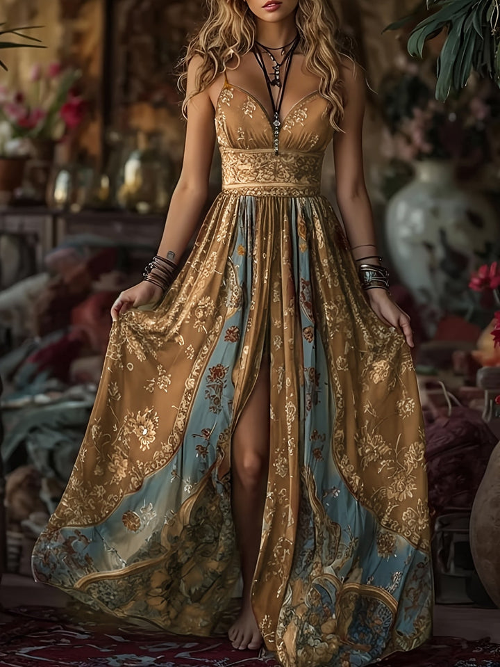 Nicola | Beach Maxi Dress Floral Sweetheart