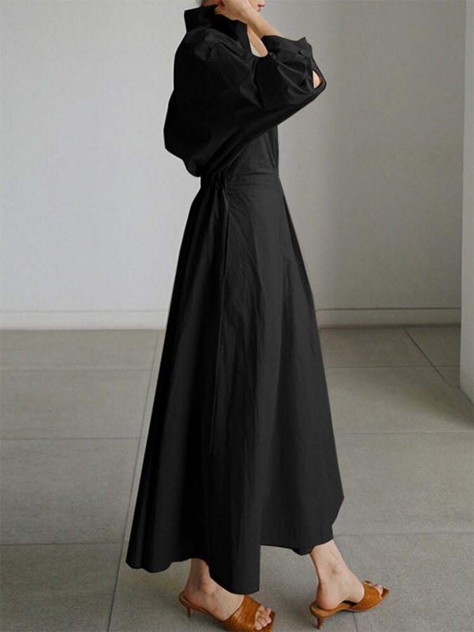 Zara | Midi Shirt Dress with Belted Waist