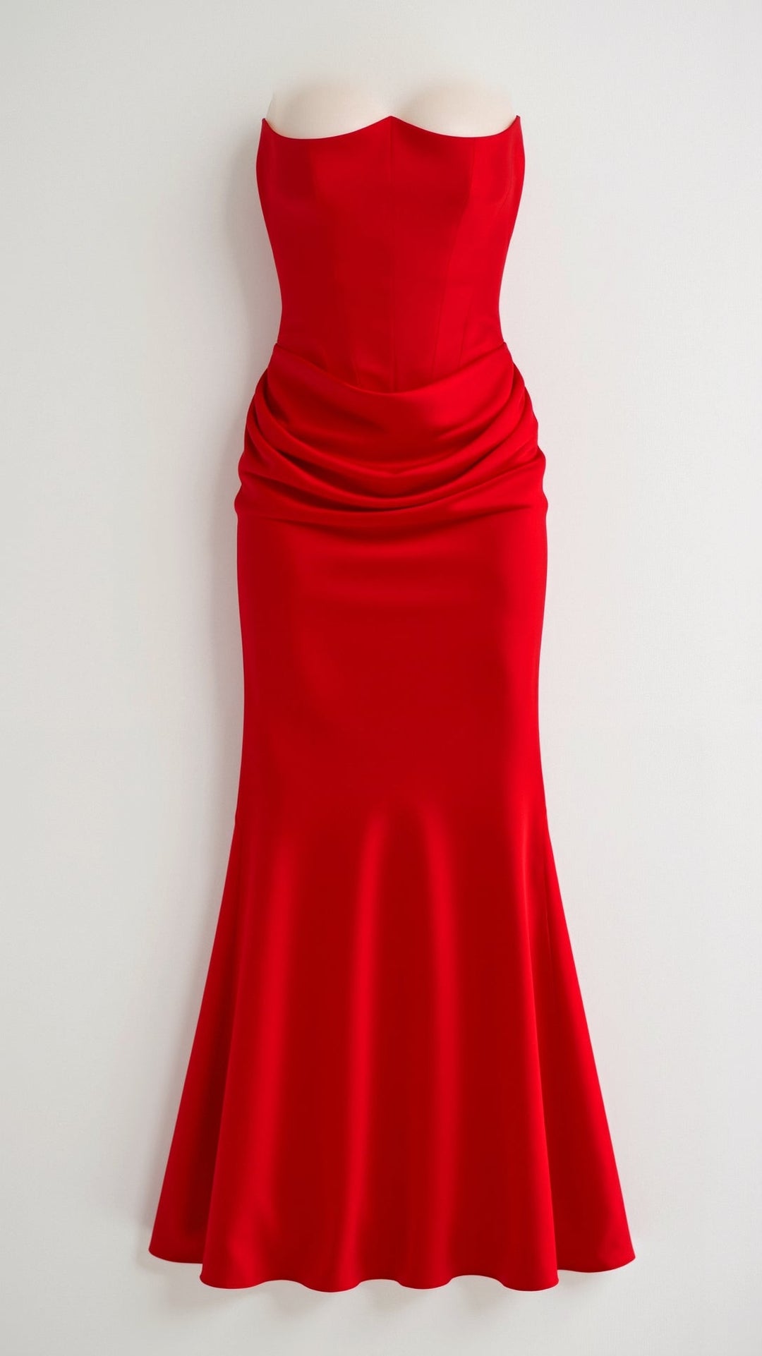 Alice | Maxi Wedding Guest Dress with Strapless Bodice and Mermaid Hem