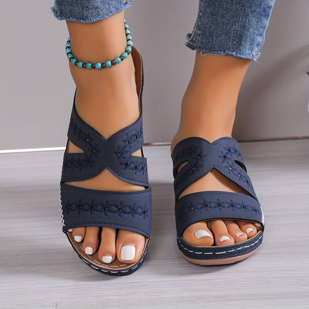 Sienna | Orthopedic Slip-On Sandal with Cutout Detail