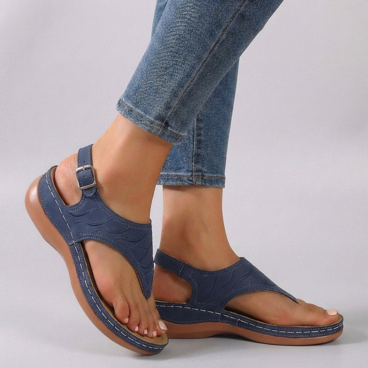 Amelia | Orthopedic Wedge Sandal with Ankle Strap
