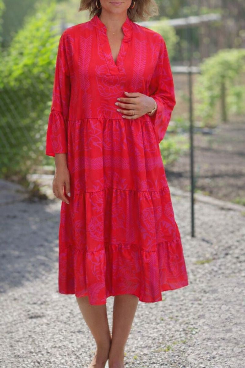 Penelope | Boho Summer Midi Dress Tiered