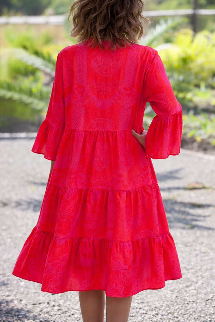 Penelope | Boho Summer Midi Dress Tiered