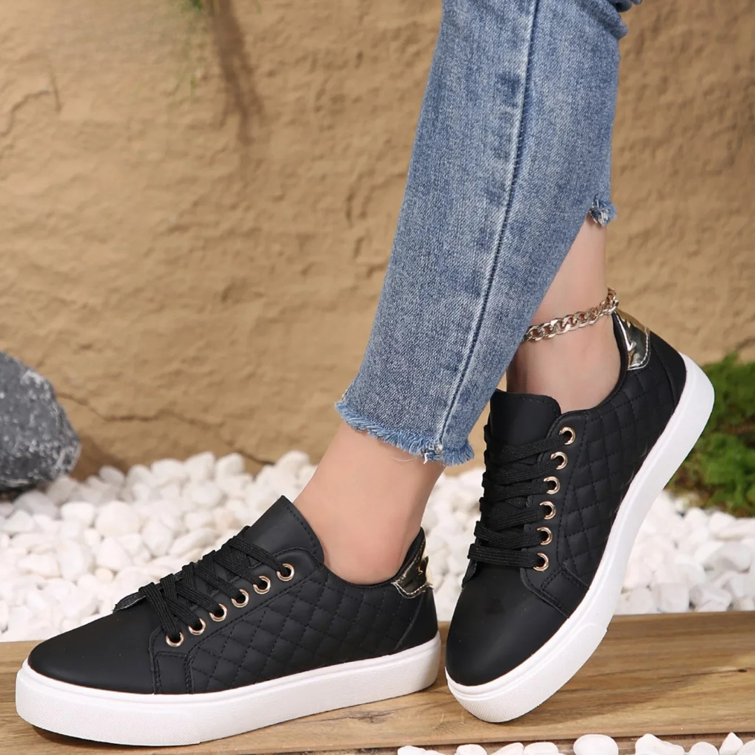 Clarice | Orthopedic Sneakers with Pearl Bead Laces
