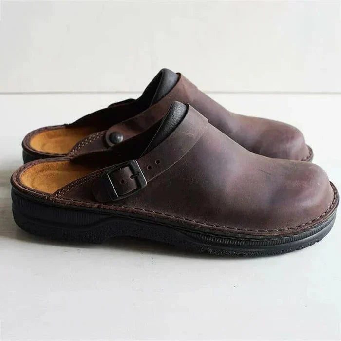 Edith | Orthopedic Mules with Buckle Strap