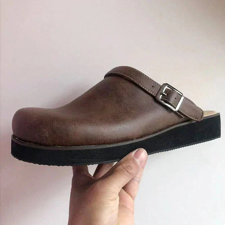 Edith | Orthopedic Mules with Buckle Strap