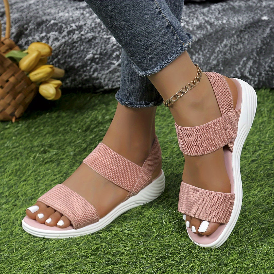 Emilia | Orthopedic Flat Sandal with Elastic Straps