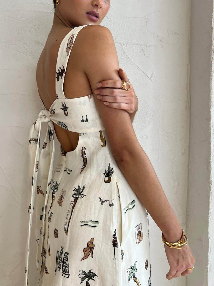 Felicity | Wedding Guest White Maxi Dress Square Neck