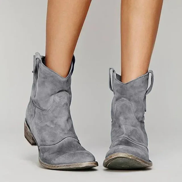 Paloma | Orthopedic Cowboy Boots with Distressed Detail