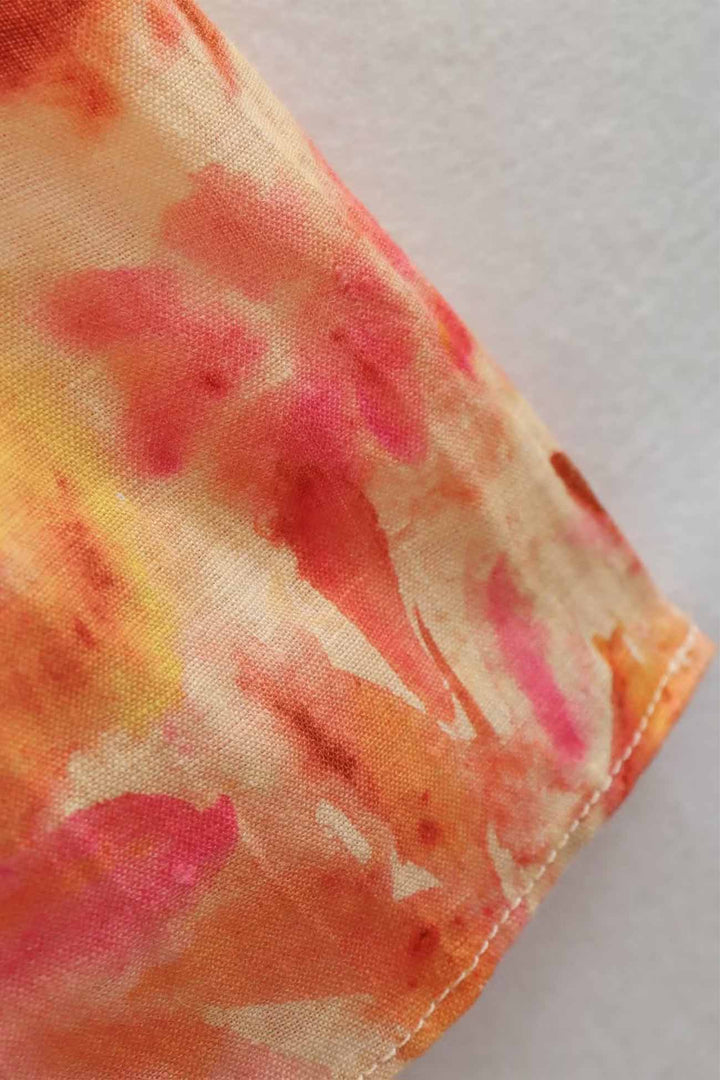 Mia | Maxi Summer Dress with Abstract Print and Ruffle Detail
