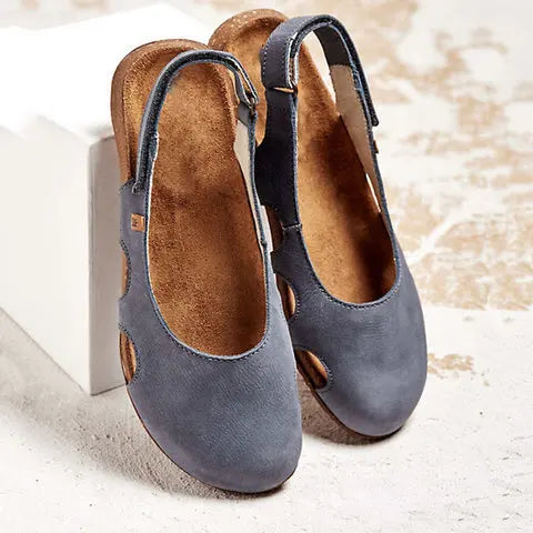 Robin | Orthopedic Flat Sandal with Cutout Detail
