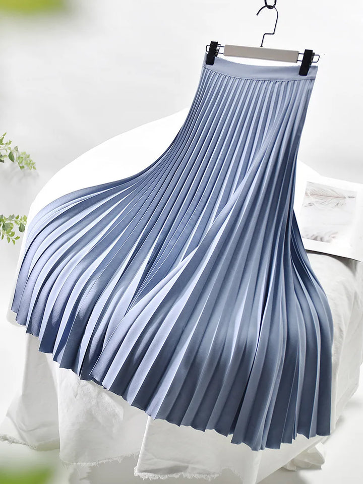 Clara | Pleated Maxi Skirt