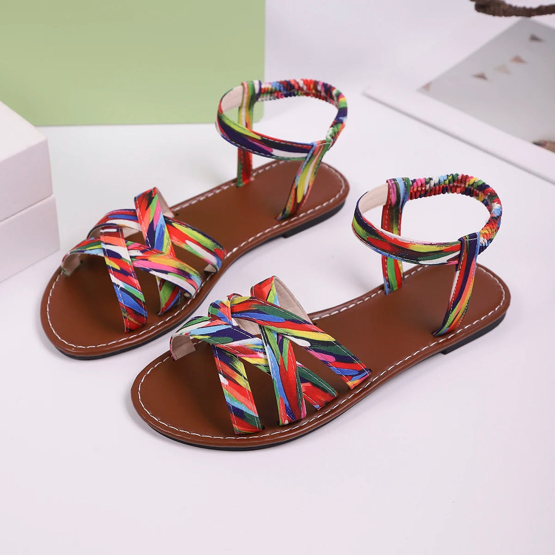 Sophia | Orthopedic Flat Sandal with Braided Strap