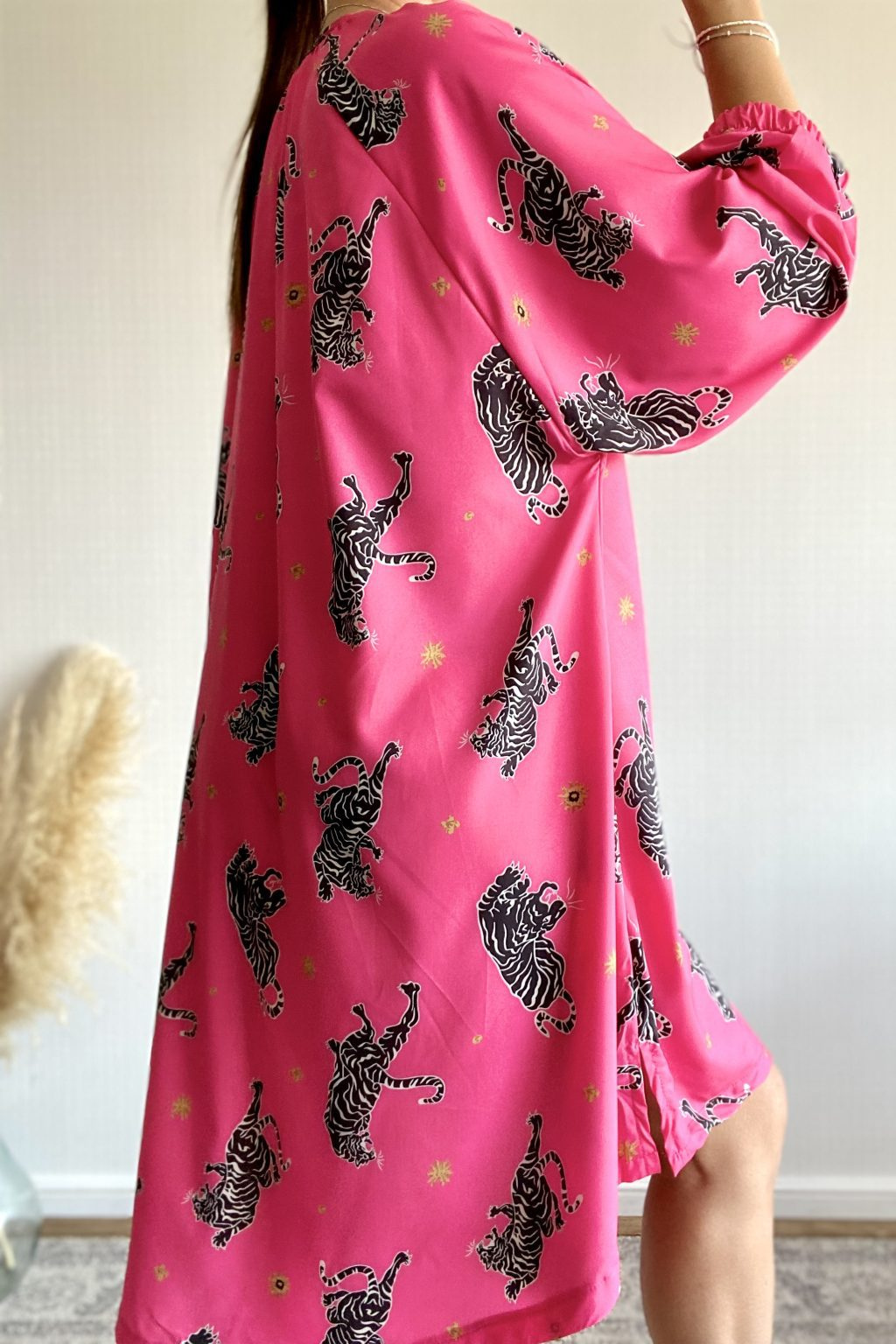 Selene | Mini Summer Dress with Boho Print and V-Neck