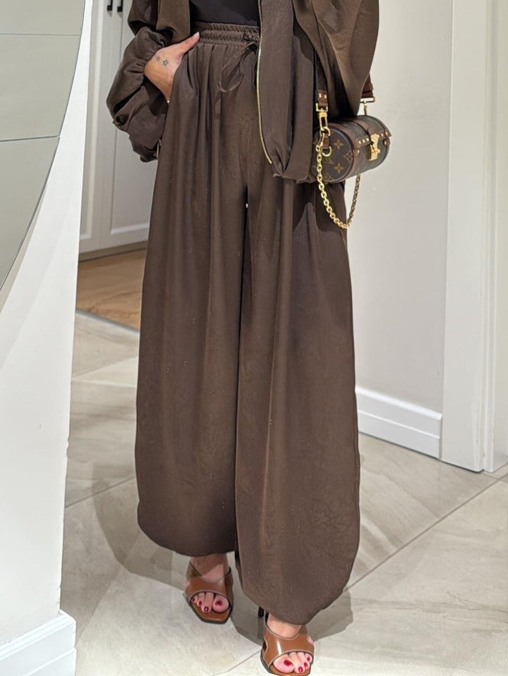 Harper | Two-Piece Set with Jacket and Wide Leg Trousers