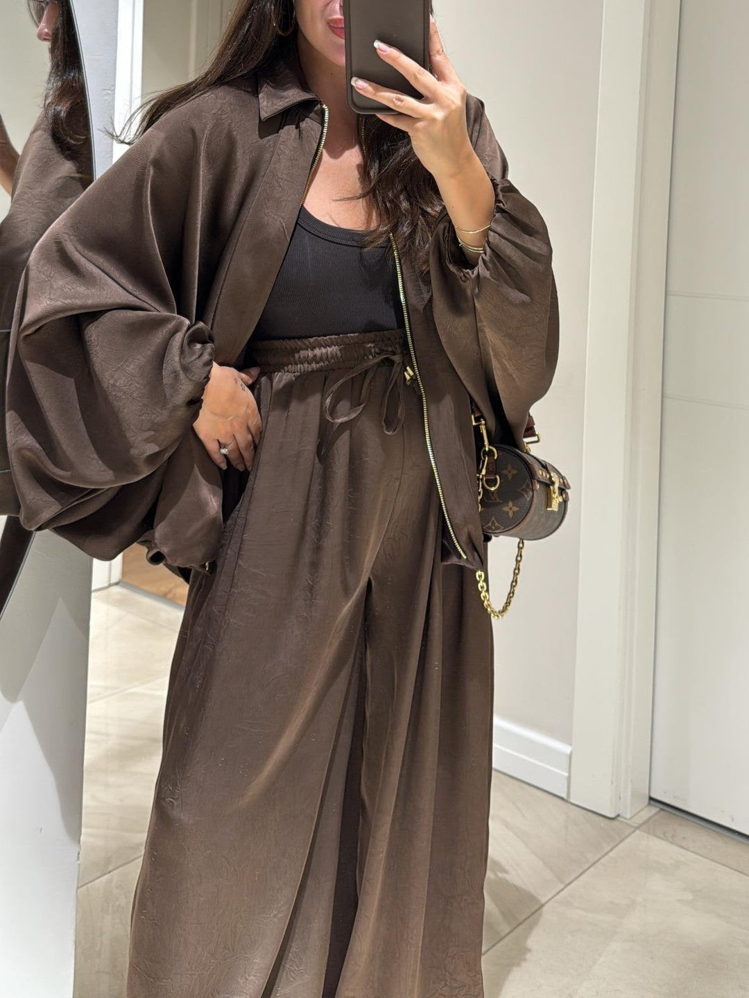 Harper | Two-Piece Set with Jacket and Wide Leg Trousers