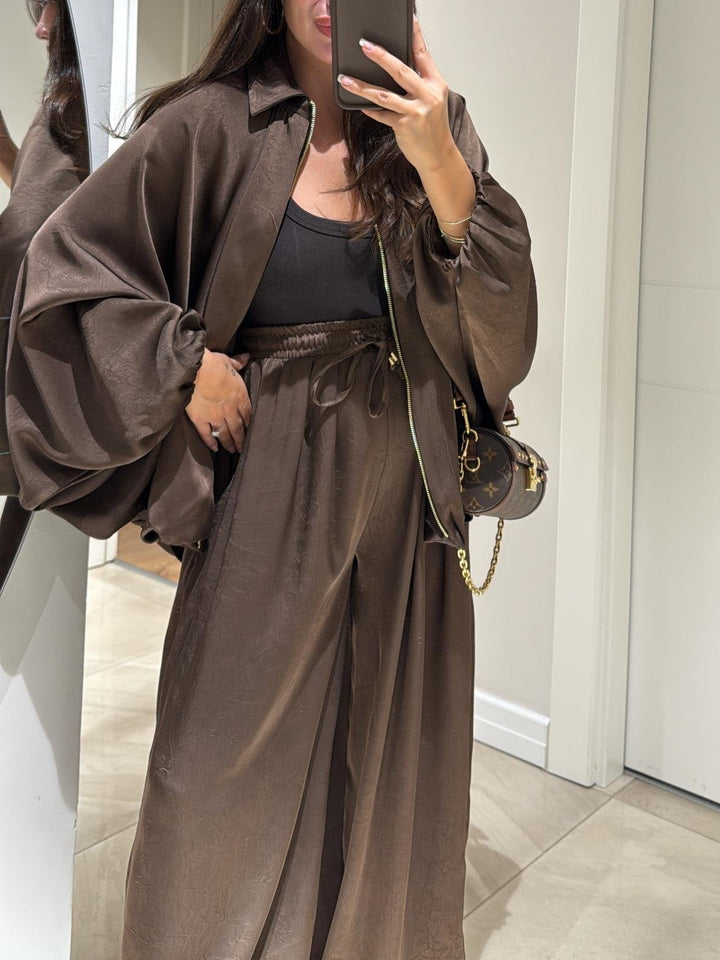 Harper | Two-Piece Set with Jacket and Wide Leg Trousers