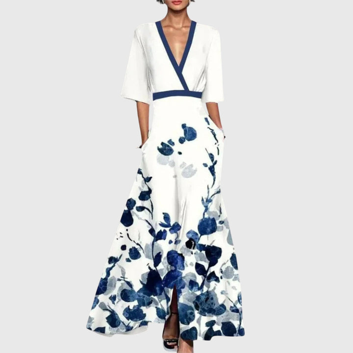 Leila | Wedding Guest Maxi Dress Floral Wrap