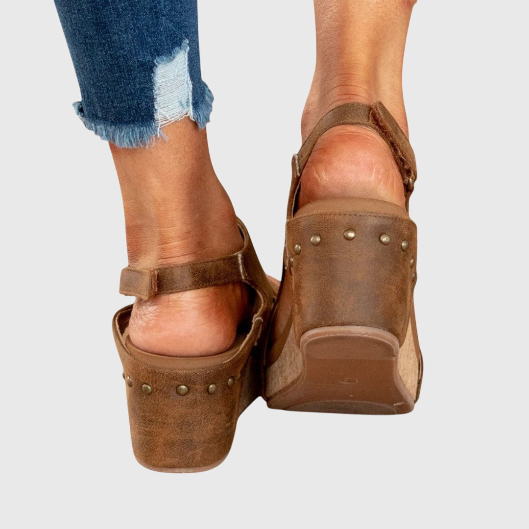 Adela | Orthopedic Wedge Sandal with Slingback Strap