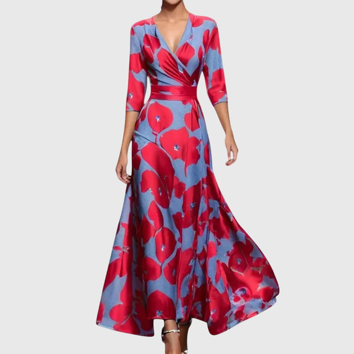 Leila | Wedding Guest Maxi Dress Floral Wrap