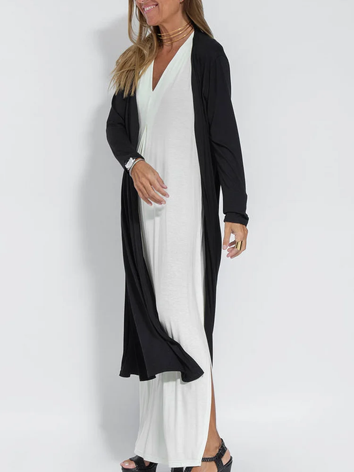 Mia | Maxi Summer Dress with V-Neck and Side Slit