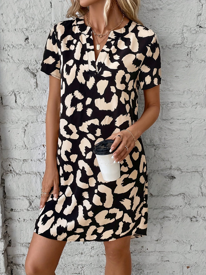 Nice | Mini Summer Dress with Leopard Print