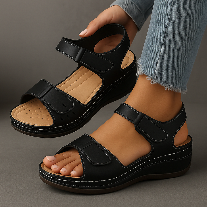 Nina | Orthopedic Wedge Sandal with Straps