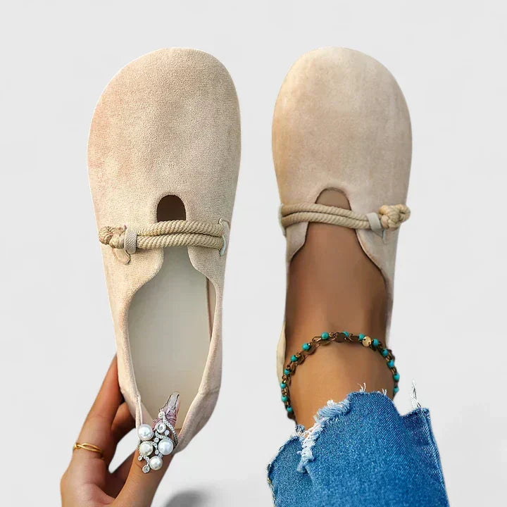 Isabella | Orthopedic Loafers with Rope Tie Detail