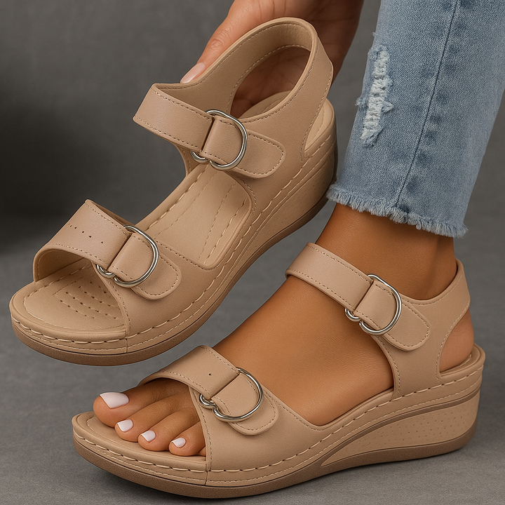 Nina | Orthopedic Wedge Sandal with Straps