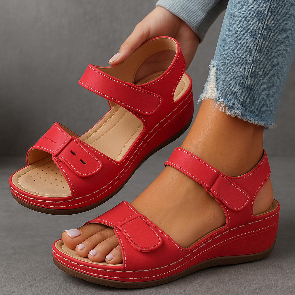 Nina | Orthopedic Wedge Sandal with Straps