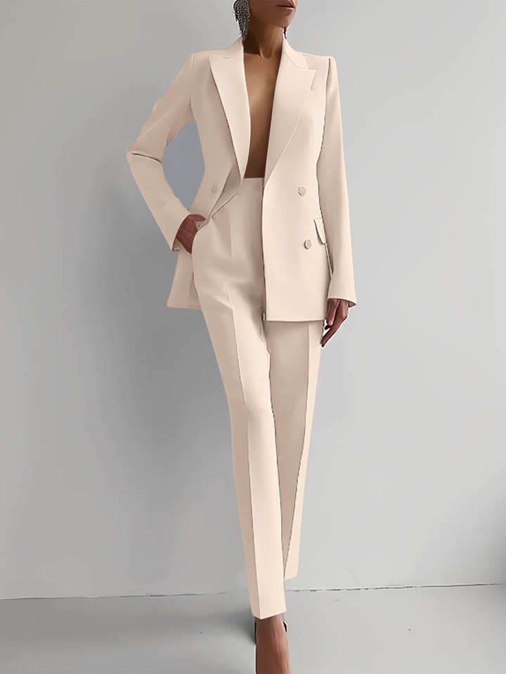 Rosa | Blazer Set with Slim Trousers and Single Button