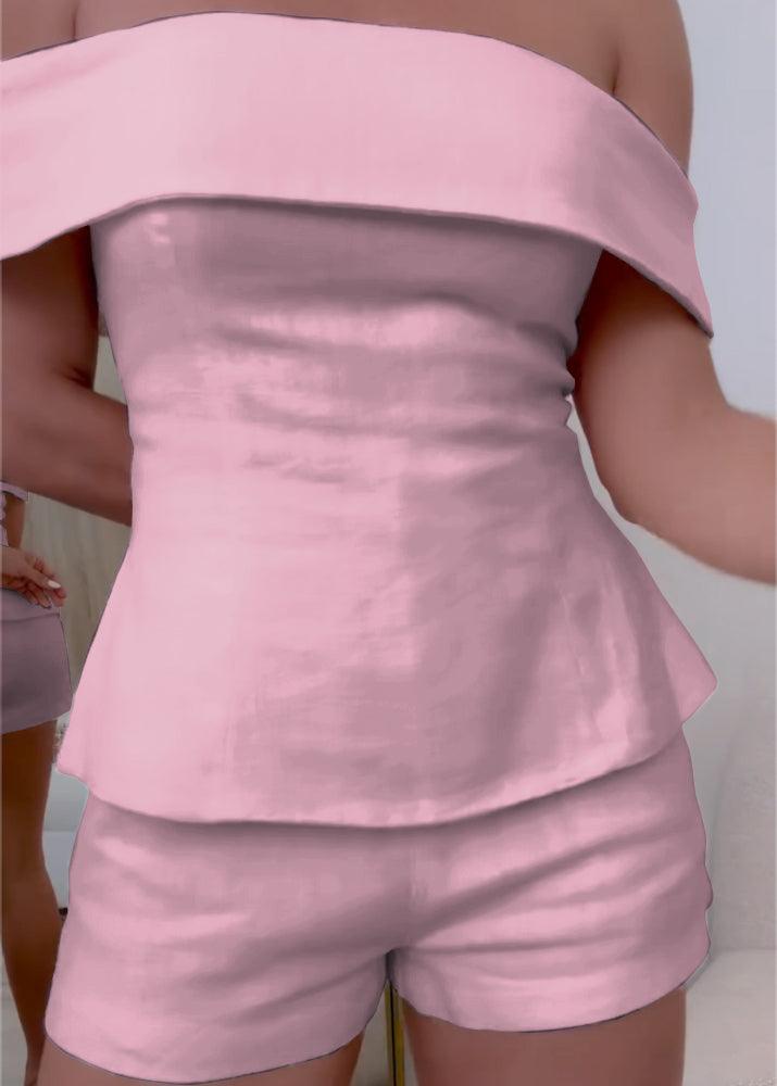 Bea | Co-ord Set with Off Shoulder Top and Shorts