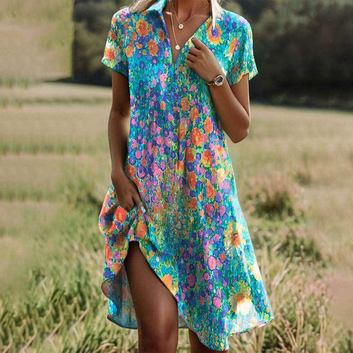 Ella | Boho Midi Dress Casual Tailored