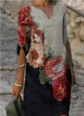 Hailey | Mini Summer Dress with Boho Print